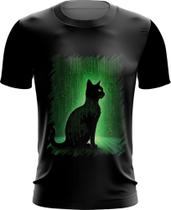 Camiseta Dryfit de Gato Oráculo Hacker Binário Mat 7 Camiseta Dryfit de Gato Oráculo Hacker Binário Mat 7