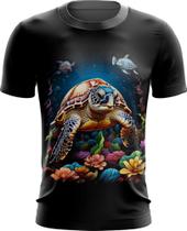 Camiseta Dryfit de Tartaruga Marinha Desenhada 6
