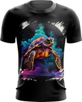 Camiseta Dryfit de Tartaruga Marinha Neon Style 1