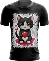 Camiseta Dryfit Dia dos Namorados Gatinho 1 - Kasubeck Store