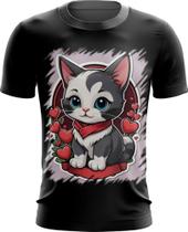 Camiseta Dryfit Dia dos Namorados Gatinho 18 - Kasubeck Store