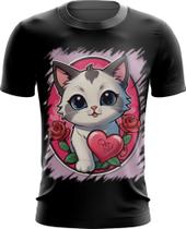 Camiseta Dryfit Dia dos Namorados Gatinho 2