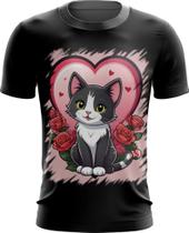 Camiseta Dryfit Dia dos Namorados Gatinho 23