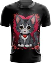 Camiseta Dryfit Dia dos Namorados Gatinho 24