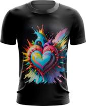 Camiseta Dryfit do Orgulho LGBT Coração Amor 13