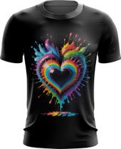 Camiseta Dryfit do Orgulho LGBT Coração Amor 20