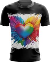 Camiseta Dryfit do Orgulho LGBT Coração Amor 3