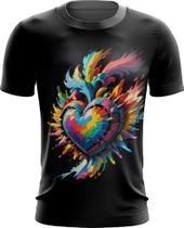 Camiseta Dryfit do Orgulho LGBT Coração Amor 5