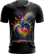 Camiseta Dryfit do Orgulho LGBT Coração Amor 7 - Kasubeck Store