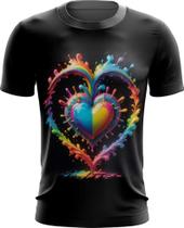 Camiseta Dryfit do Orgulho LGBT Coração Amor 8