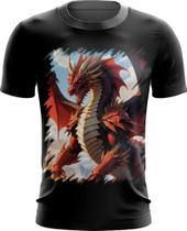 Camiseta Dryfit Dragão Vermelho de Fogo 4