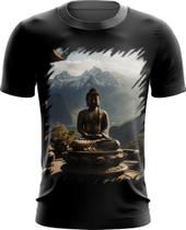 Camiseta Dryfit Estátua de Buda Iluminado Religião 10 - Kasubeck Store