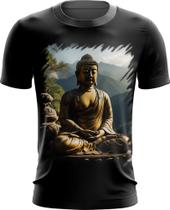 Camiseta Dryfit Estátua de Buda Iluminado Religião 12 - Kasubeck Store
