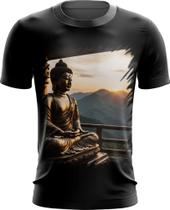 Camiseta Dryfit Estátua de Buda Iluminado Religião 15 Camiseta Dryfit Estátua de Buda Iluminado Religião 15