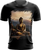 Camiseta Dryfit Estátua de Buda Iluminado Religião 21 - Kasubeck Store