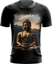 Camiseta Dryfit Estátua de Buda Iluminado Religião 24