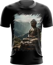 Camiseta Dryfit Estátua de Buda Iluminado Religião 7 Camiseta Dryfit Estátua de Buda Iluminado Religião 7