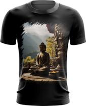 Camiseta Dryfit Estátua de Buda Iluminado Religião 8 Camiseta Dryfit Estátua de Buda Iluminado Religião 8