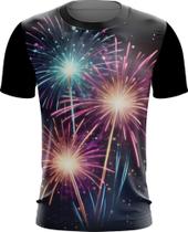 Camiseta Dryfit Fogos de Artifício Rojões Ano Novo 3