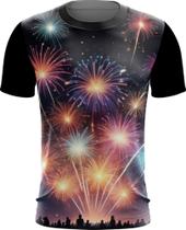 Camiseta Dryfit Fogos de Artifício Rojões Ano Novo 6