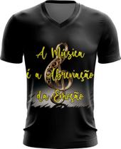 Camiseta Dryfit Frases vida sem Música Reflexões 4 V