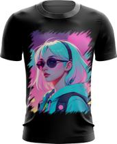 Camiseta Dryfit Garota Vaporwave Sunset Estilosa 6