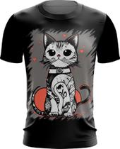 Camiseta Dryfit Gatinho no Pôrdo Sol Sunset 11