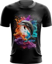 Camiseta Dryfit Golfinho Inteligência Arte Pintura 6 - Kasubeck Store