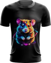 Camiseta Dryfit Hamster Neon Pet Estimação 2