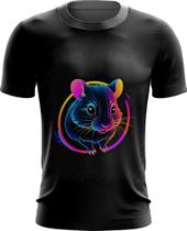 Camiseta Dryfit Hamster Neon Pet Estimação 3