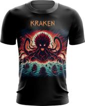 Camiseta Dryfit Kraken Monstro Marinho Mitologia 1 Camiseta Dryfit Kraken Monstro Marinho Mitologia 1