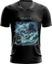Camiseta Dryfit Kraken Monstro Marinho Mitologia 3 V