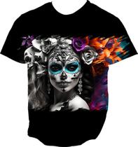 Camiseta Dryfit La Catrina Mexicana Dama Esqueleto 10