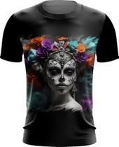 Camiseta Dryfit La Catrina Mexicana Dama Esqueleto 3