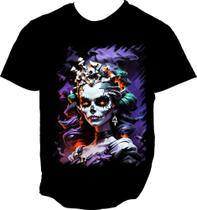 Camiseta Dryfit La Muerte Mexicana Dama Esqueleto 4 Camiseta Dryfit La Muerte Mexicana Dama Esqueleto 4