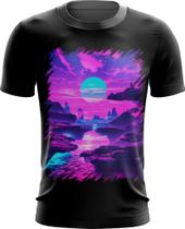 Camiseta Dryfit Landscape Futuro Vaporwave 1
