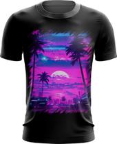 Camiseta Dryfit Landscape Futuro Vaporwave 11