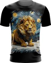 Camiseta Dryfit Leão Noite Estrelada Van Gogh 4 Camiseta Dryfit Leão Noite Estrelada Van Gogh 4