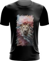 Camiseta Dryfit Leão Rei Explosão de Cores Hipnotizante 5