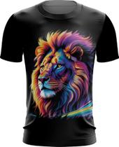 Camiseta Dryfit Leão Rei Ondas Magnéticas Vibrante 1