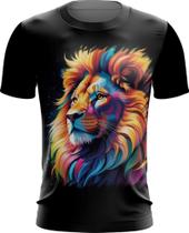 Camiseta Dryfit Leão Rei Ondas Magnéticas Vibrante 5