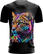 Camiseta Dryfit Leopardo Ondas Magnéticas Vibrante 9