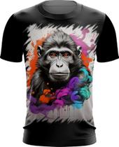 Camiseta Dryfit Macaco Monkey Ilustrado Vetor 3 Camiseta Dryfit Macaco Monkey Ilustrado Vetor 3