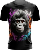 Camiseta Dryfit Macaco Monkey Ilustrado Vetor 4 Camiseta Dryfit Macaco Monkey Ilustrado Vetor 4