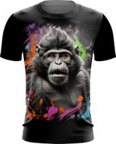 Camiseta Dryfit Macaco Monkey Ilustrado Vetor 5 Camiseta Dryfit Macaco Monkey Ilustrado Vetor 5