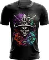 Camiseta Dryfit Mago Caveira Trevas Magia 8