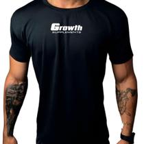 Camiseta DryFit Masculina GROWTH com Elastano Secagem Rápida para Treino e Academia