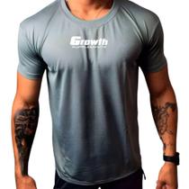Camiseta DryFit Masculina GROWTH com Elastano Secagem Rápida para Treino e Academia