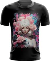 Camiseta Dryfit Mulher de Rosas Paixão 20 Camiseta Dryfit Mulher de Rosas Paixão 20