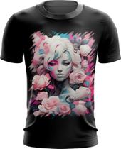 Camiseta Dryfit Mulher de Rosas Paixão 7